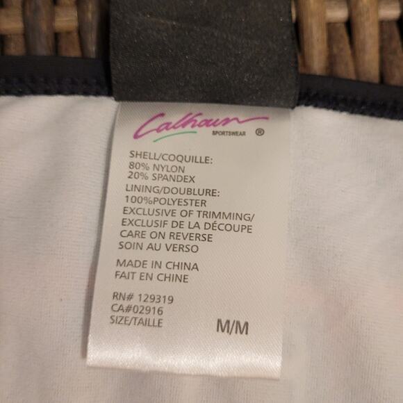 Chicago Blackhawks Y2K Bikini Bottoms Red Black NHL Licensed Sporty Swim - Picture 7 of 9